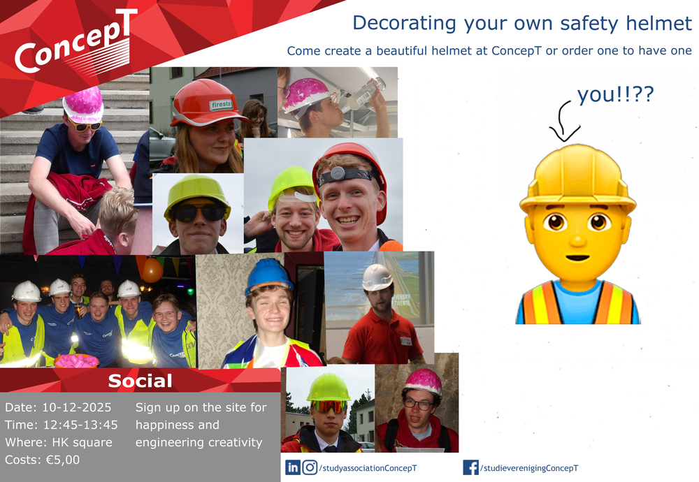Decorate your own safety helmet!