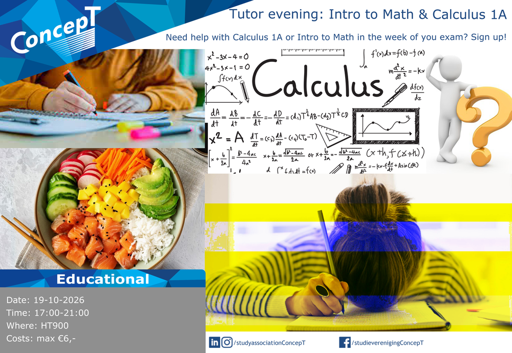 Tutor Evening Intro to Mathematics & Calculus 1A